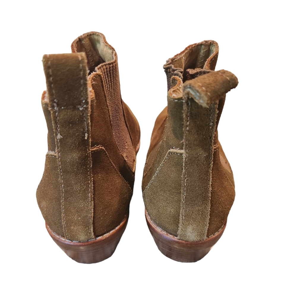 Gap Western Chelsea Boot Brown Suede Leather Size 7 - Picture 5 of 10